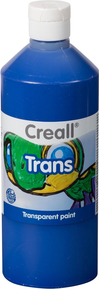 Load image into Gallery viewer, Creall raamverf trans blauw 500ml | 1 fles
