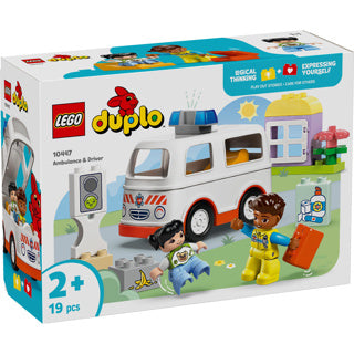 Lego 10447 duplo ambulance met chauffeur | 2 stuks