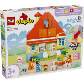 Afbeelding laden in galerijviewer, Lego ® duplo® bluey: huis van bluey en haar familie met geheugenspel - 10459
