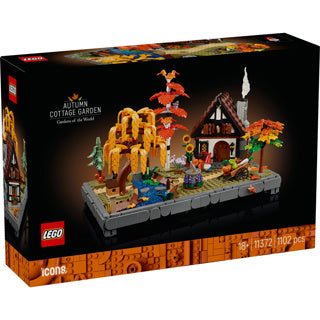 Load image into Gallery viewer, Lego icons herfsttuin met cottage herfstdecoratie - bouwpakket voor volwassenen - 11372
