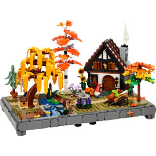 Load image into Gallery viewer, Lego icons herfsttuin met cottage herfstdecoratie - bouwpakket voor volwassenen - 11372
