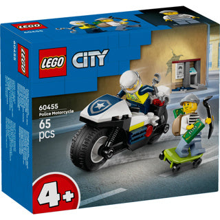 Load image into Gallery viewer, Lego city 60455 achtervolging op politiemotor
