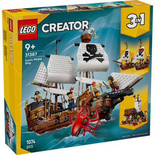 Load image into Gallery viewer, Lego creator 3in1 klassiek piratenschip piraten boot speelgoed voor kinderen 31387
