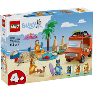 Lego bluey 11202 bluey's autorit naar het strand
