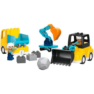 Load image into Gallery viewer, Lego duplo town 10475 - 3-in-1 bouwvoertuigen - creatief speelgoed

