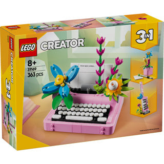 Load image into Gallery viewer, Lego creator 31169 typemachine met bloemen
