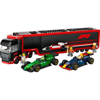 Load image into Gallery viewer, Lego city f1 truck met rb20 en amr24 f1® auto's speelset - 60445

