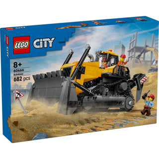 Lego ® city gele bulldozer, bouwplaatsvoertuig - 60466