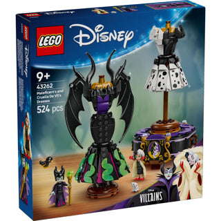 Lego ® disney villains - de jurken van maleficent en cruella de vil - 43262