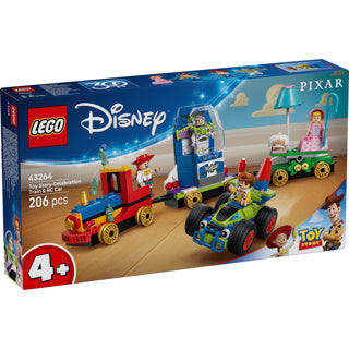 Lego disney en pixar's toy story feesttrein en rc auto set - 43264