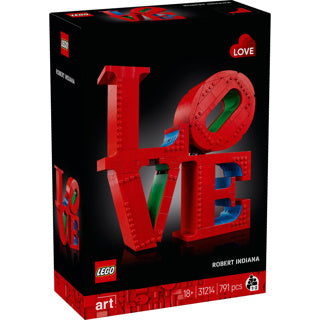 Lego art love woonaccessoire decoratie bouwpakket voor volwassenen, valentijnscadeau - 31214