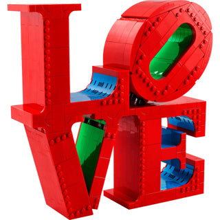 Lego art love woonaccessoire decoratie bouwpakket voor volwassenen, valentijnscadeau - 31214