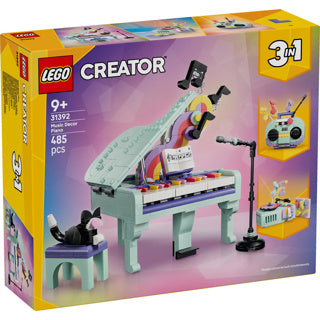 Load image into Gallery viewer, Lego creator 3in1 piano met kat en radio en platenspeler speelgoed voor kinderen 31392
