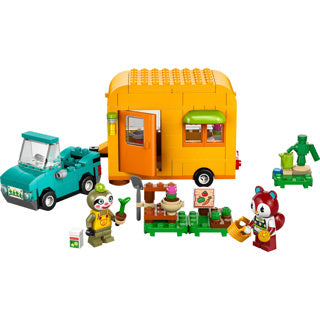 Lego animal crossing 77054 leifs caravan en winkel