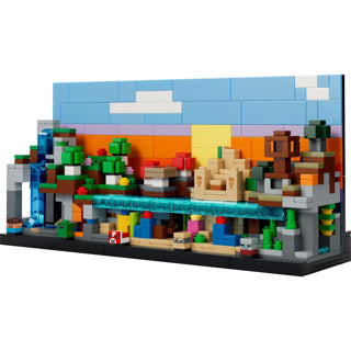 Lego minecraft minibiomen videogame speelgoed voor kinderen en kinderkamer decoratie - 21589