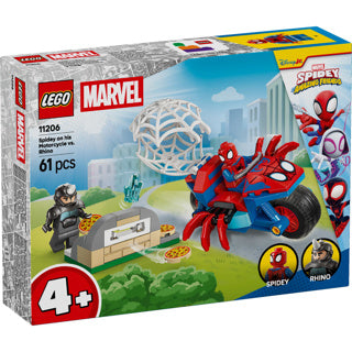 Load image into Gallery viewer, Lego marvel 11206 spidey op zijn motor vs. rhino
