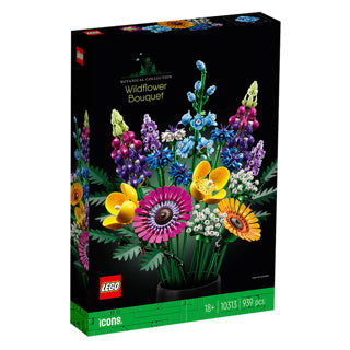 Lego icons wilde bloemen boeket bouwset voor volwassenen, botanical collection - 10313