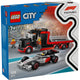 Lego city 60493 f1 displaytruck met audi f1 racewage