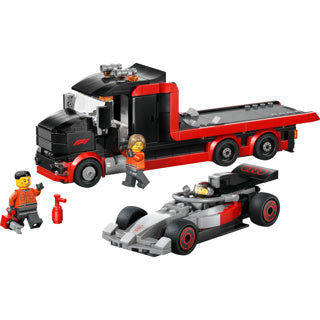 Load image into Gallery viewer, Lego city 60493 f1 displaytruck met audi f1 racewage
