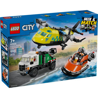 Load image into Gallery viewer, Lego city great vehicles 60505 vliegtuig, servicewagen en hovercraft remix
