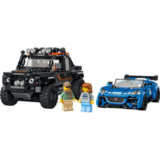Load image into Gallery viewer, Lego speed champions 77264 jaguar project 7 en land rover defender
