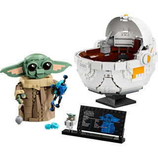 Lego star wars: the mandalorian™ grogu™ met zweefkinderwagen 75403