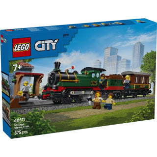 Load image into Gallery viewer, Lego city vintage stoomtrein trein speelgoed voor kinderen van 7 jaar en ouder - 60511
