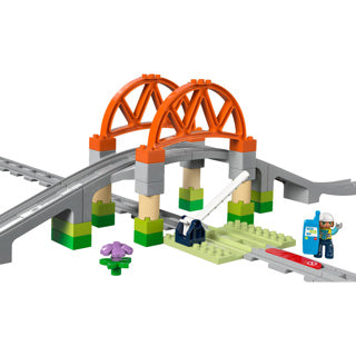 Load image into Gallery viewer, Lego duplo town 10426 treinbrug en rails uitbreidingsset
