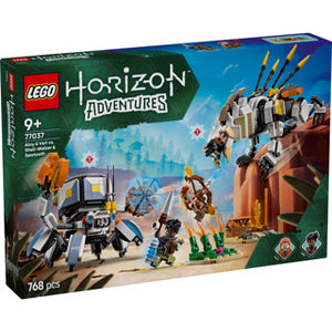 Lego ® horizon adventures™ aloy en varl vs. shell-walker en sawtooth - 77037
