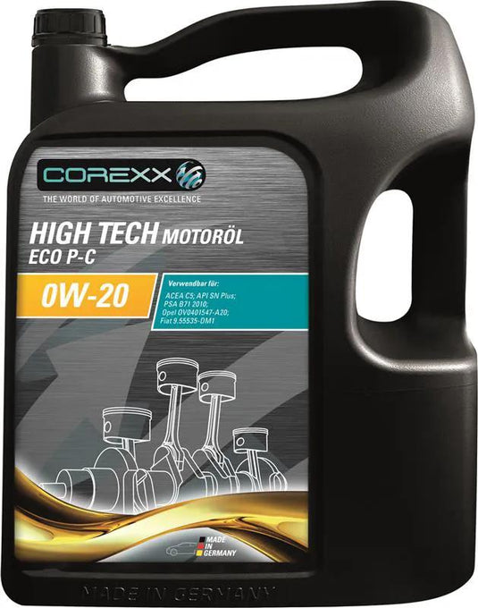 Corexx motoroil 0w-20 5 l high tech eco p-c