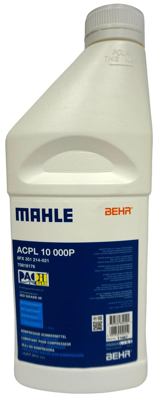 Mahle a c compressor oil pao 68 1l water bottle