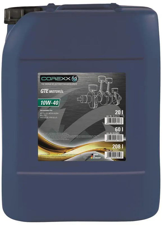 Corexx motoroil 10w-40 20 l gte