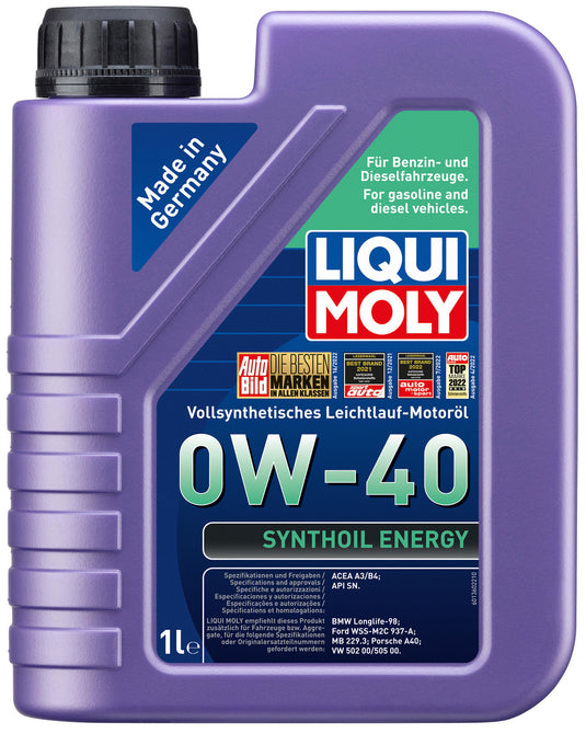 Liqui moly motorolie synthoil energy motoroel synthoil energy lm 0w-40 1 liter