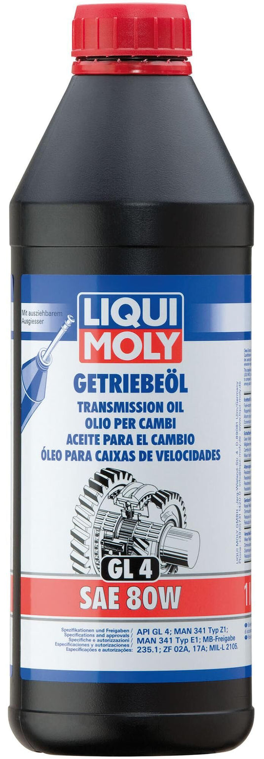 Liqui moly transmissieolie gl4 gear oil gl4 sae 80w lm 1 ltr.