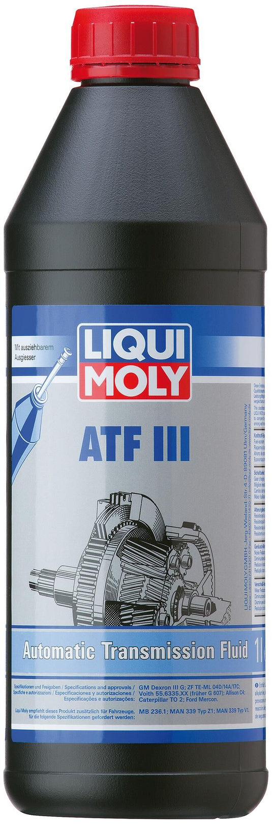 Liqui moly transmissieolie atf iii gear oil atf-dexron 1 ltr.