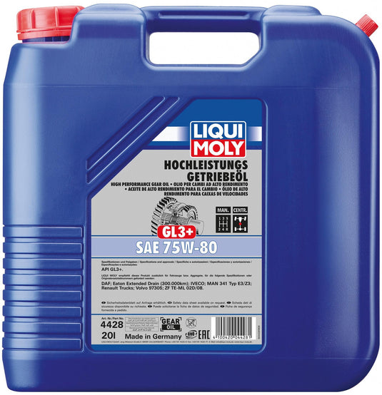 Liqui moly transmissieolie gl3+ gear oil 75w-80 20l lm