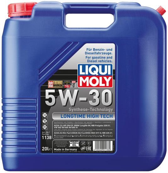 Liqui moly motorolie longtime high tech . longtime high tech 5w-30 20 ltr.