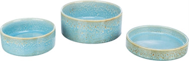 Trixie voerbak drinkbak keramiek blauw