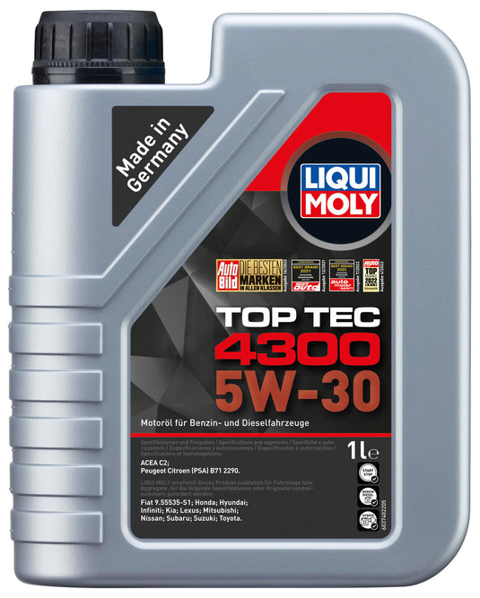 Liqui moly motorolie top tec 4300 motoroel toptec4300 5w-30 lm 1 ltr.