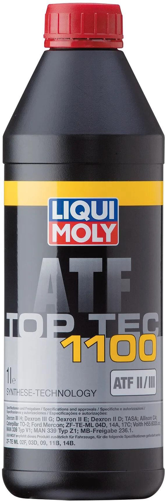Liqui moly hydrauliköl top tec atf 1100 getr-oel toptec atf1100 plastic bottle 1l