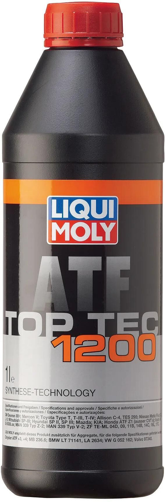 Liqui moly getriebeöl top tec atf 1200 getr-oel toptec atf1200 plastic bottle 1l