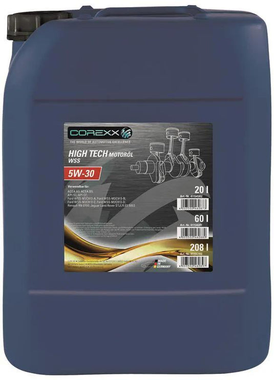 Corexx motoroil 5w-30 20 l high tech wss