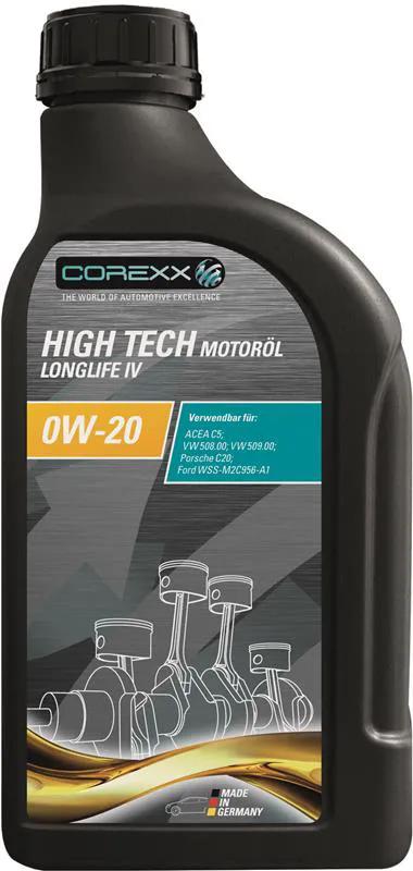 Corexx motoroil 0w20 1 l high tech ll4