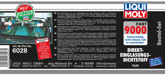 Liqui moly raamsticker liquifast 9000 window adhesive set liquifast 9000 set