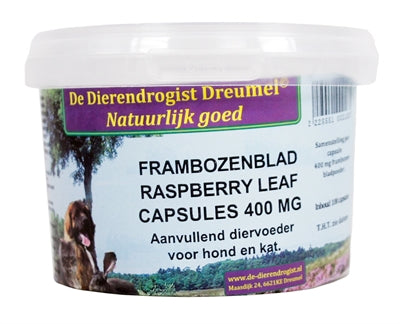 Load image into Gallery viewer, Dierendrogist Frambozenblad capsules
