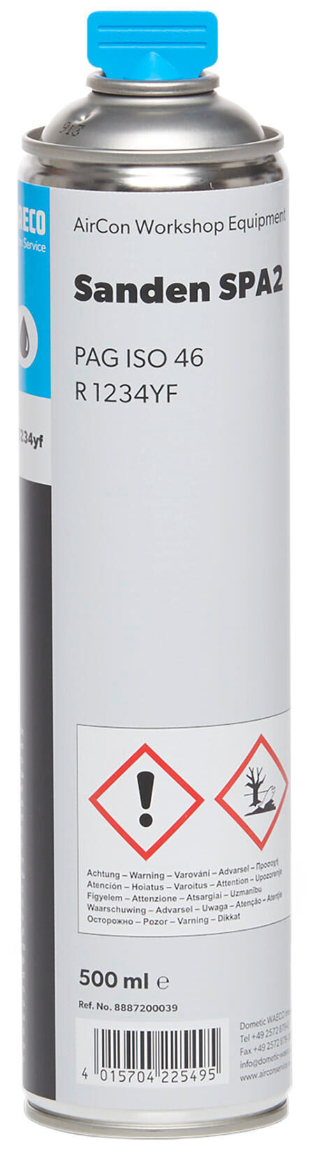 Waeco airco-compressorolie spa2 compressor oil spa2 500 m can content 500ml