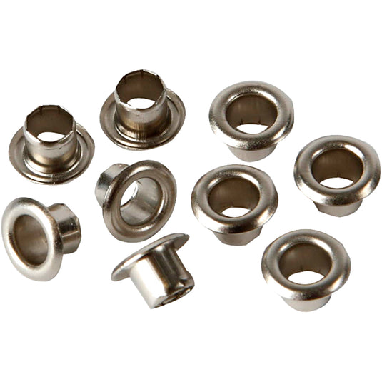 Creativ company eyelets, h: 4,5 mm, d 7,5 mm, gatgrootte 4 mm, zilver, 100 stuk 1 doos