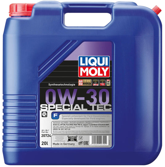 Liqui moly motoröl special tec f special tec f 0w-30 20l