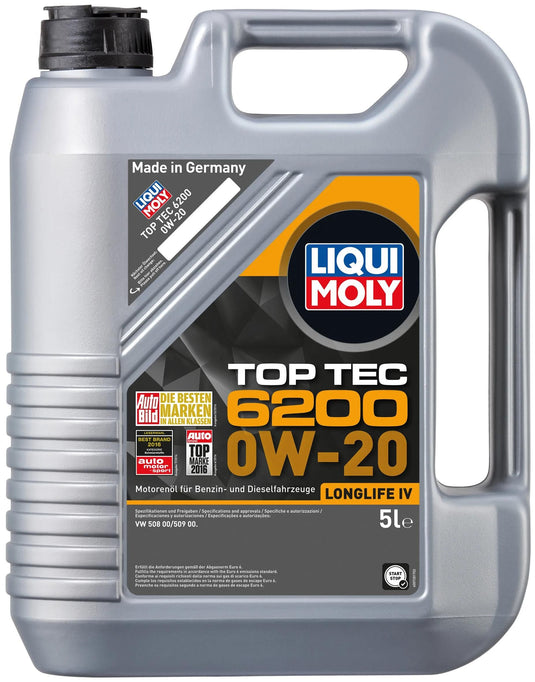 Liqui moly motoröl top tec 6200 oil top tec 6200 5l 0w-20