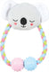 Zolux Puppy tiny pluche koala met touw grijs